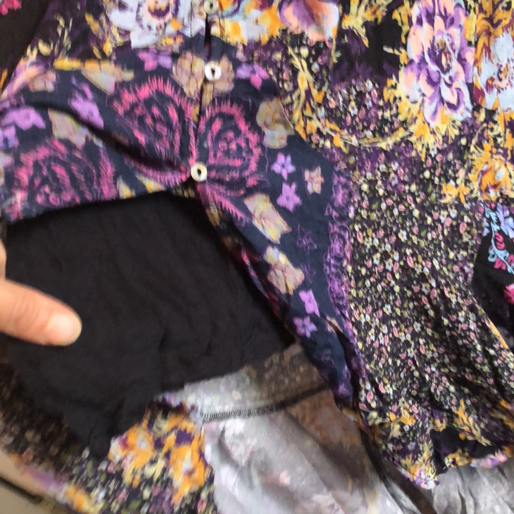 Free People Marais floral printed maxi dress size XS - Picture 8 of 9